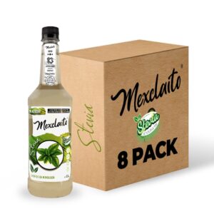 Mexclaito® Xero 0% Azúcar Jarabe/Syrop Stevia 1 Litro 8 Pack