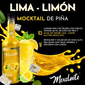 Mexclaito Glitter Jarabe/Syrop Sabor Lima - Limón 1 Litro - receta sugerida