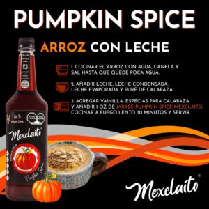 Mexclaito Premium Jarabe/Syrop sabor Pumpkin Spice 1 Litro - receta sugerida