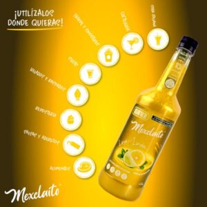 Mexclaito Glitter Jarabe/Syrop Sabor Lima - Limón 1 Litro 8 Pack - modo de uso
