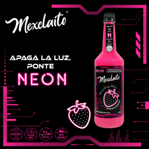 Mexclaito Neón Jarabe Fresa/ Strawberry Glow 1 Litro Beneficios