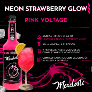 Mexclaito Neón Jarabe Fresa/ Strawberry Glow 1 Litro Receta