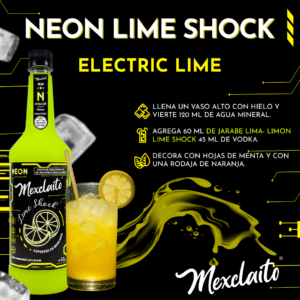 Mexclaito Neón Jarabe Lima- Limón/ Lime Shock 1 Litro Receta