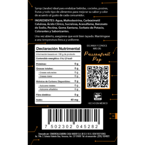 Mexclaito Neón Jarabe Maracuyá/ Passionfruit Pop 1 Litro Etiqueta TR